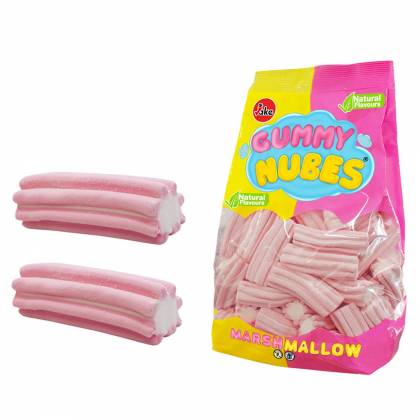 MARSHMALLOWS ΚΑΡΑΜΕΛΕΣ GUMMY NUBES STRIPED ΣΑΚ=500g  στην Κατηγορία Ζελίνια 