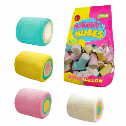 MARSHMALLOWS ΚΑΡΑΜΕΛΕΣ GUMMY NUBES RAINBOW ΣΑΚ=500g  στην Κατηγορία Ζελίνια 